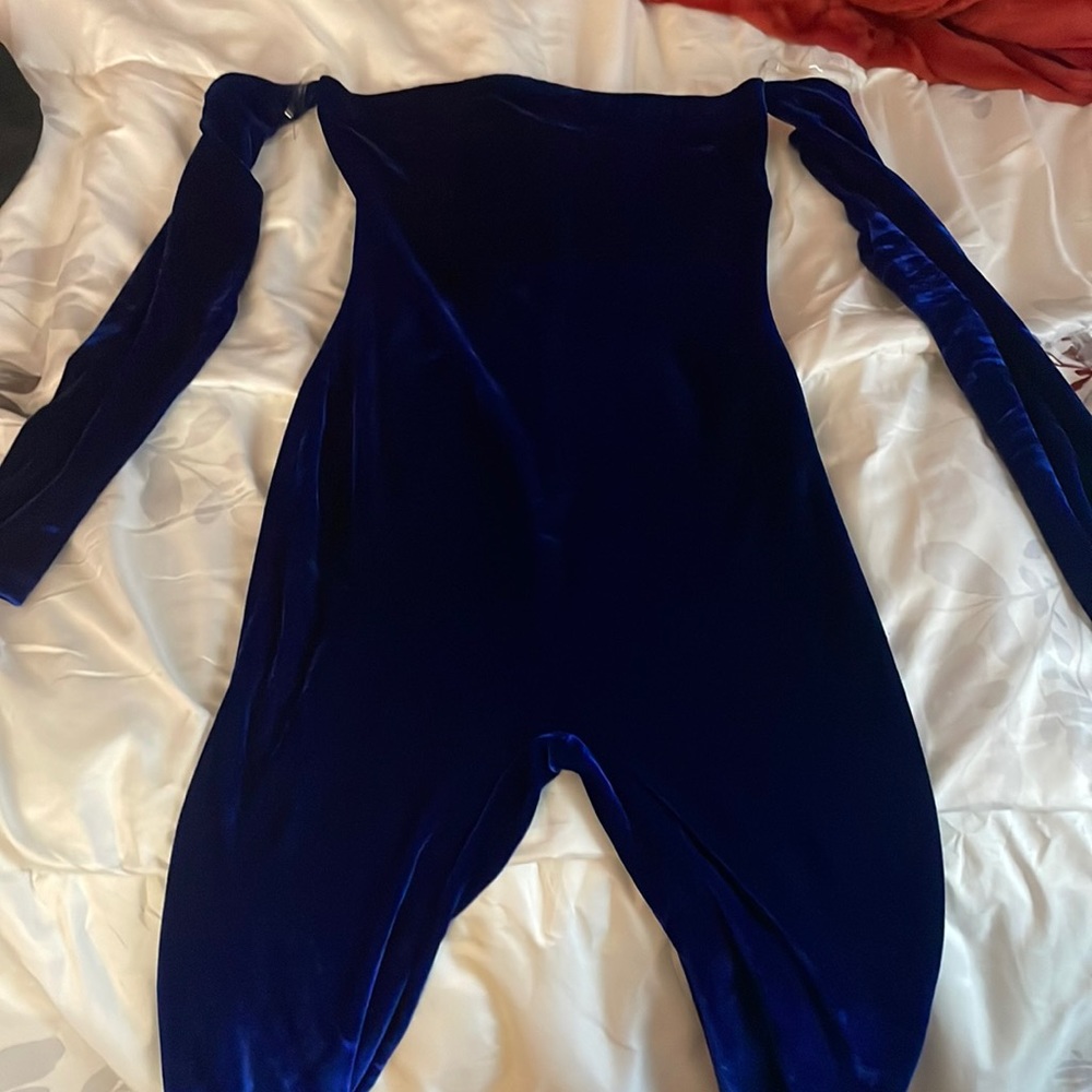 small royal blue jumpsuit